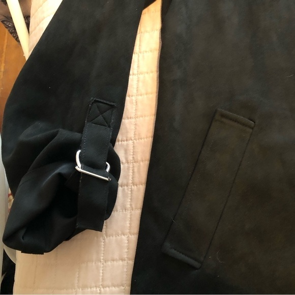 Kut From the Kloth Faye long black faux suede blazer. .Size large. - Picture 3 of 8